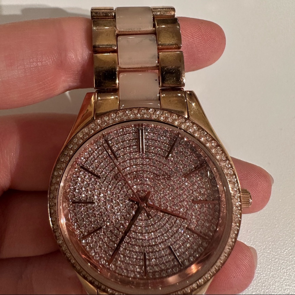 Micheal Kors rose gold watch